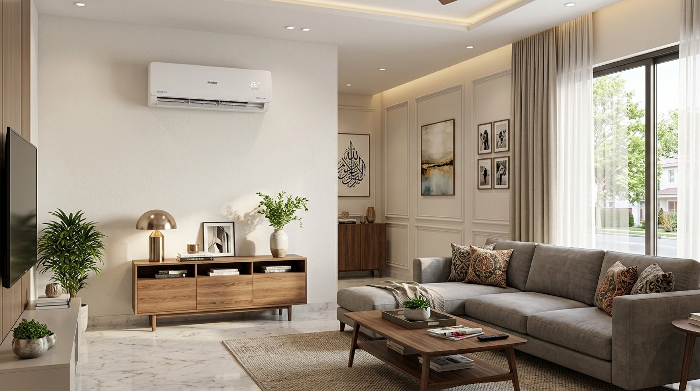 AC Tonnage and Room Size Calculator Inverter Air Conditioner in Living Room