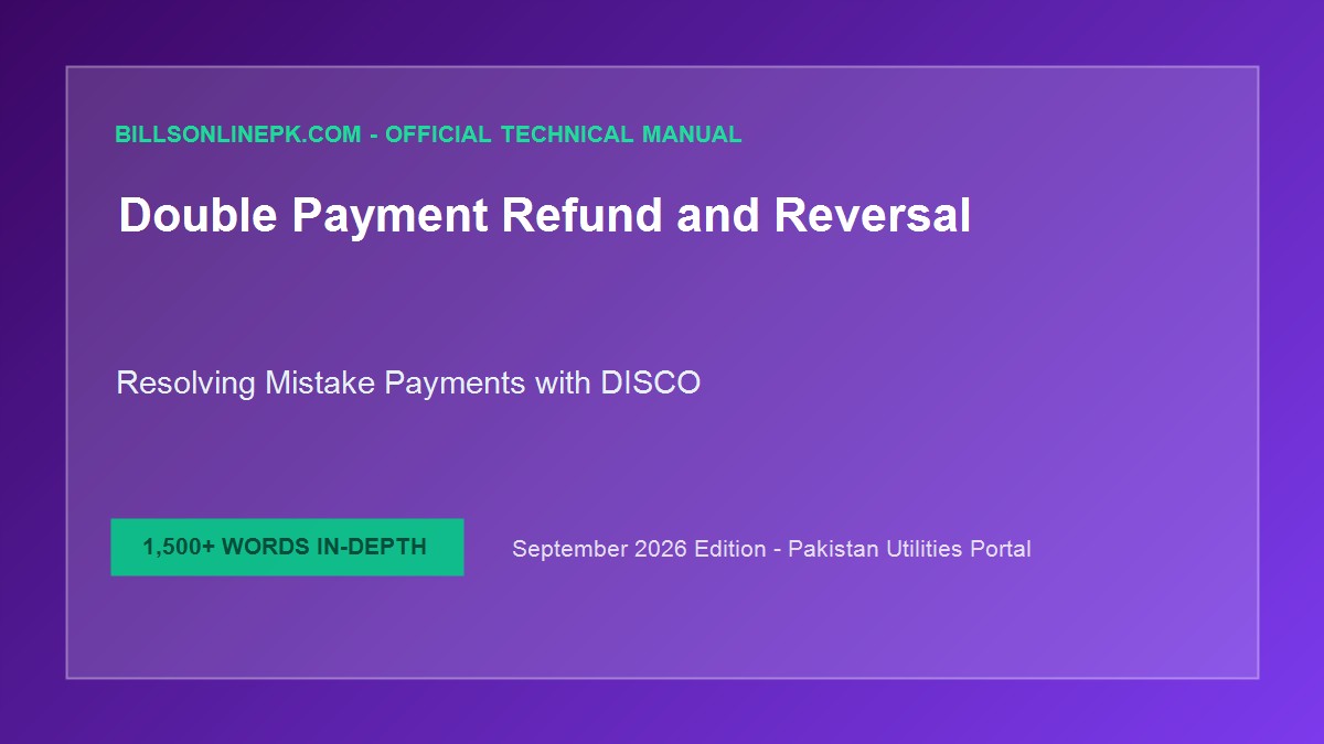 Electricity Bill Double Payment & Mistake Reversal: How to Get a Refund or Credit Adjustment