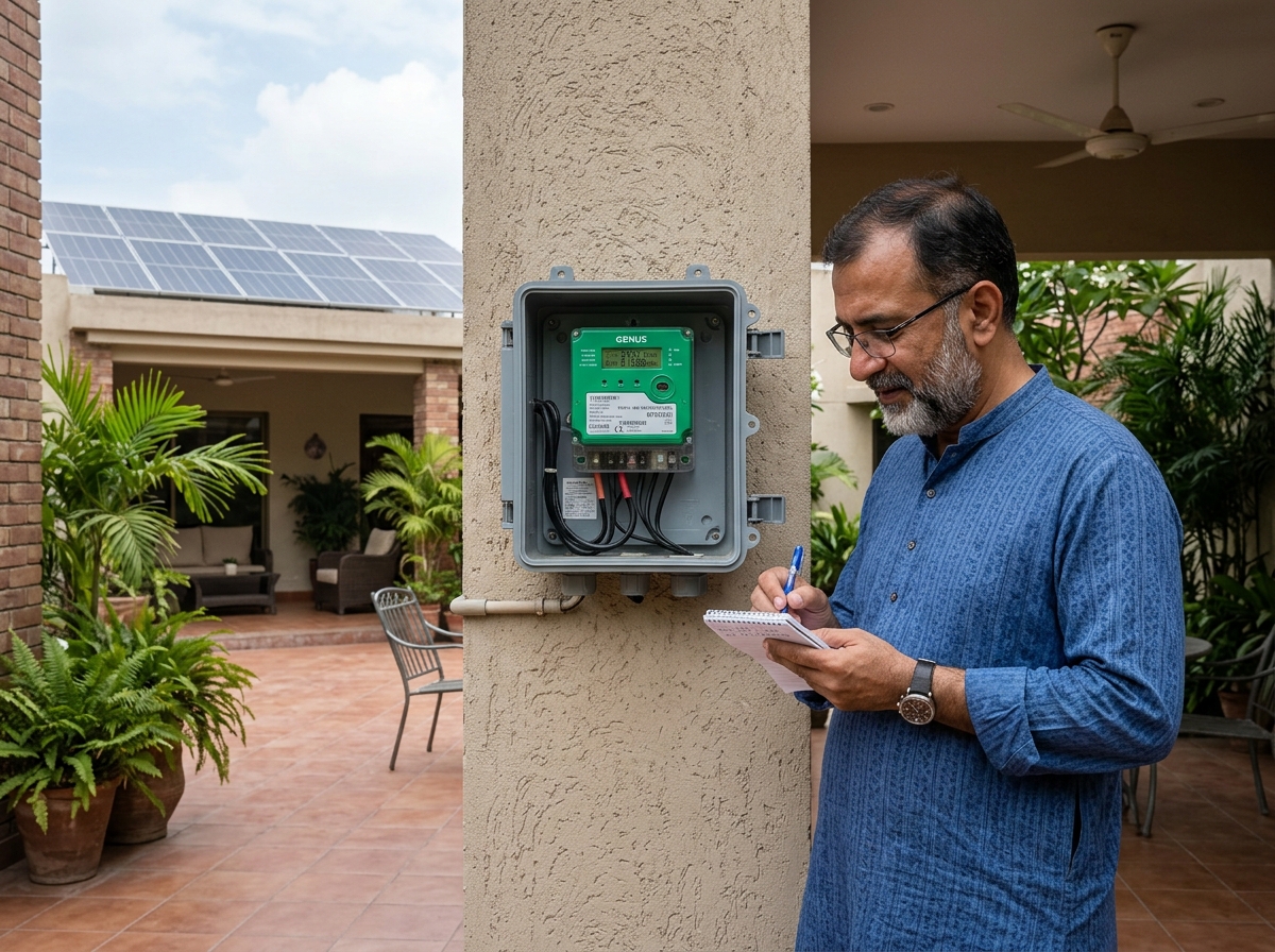 How to Read 3-Phase Solar Bi-Directional Green Meter