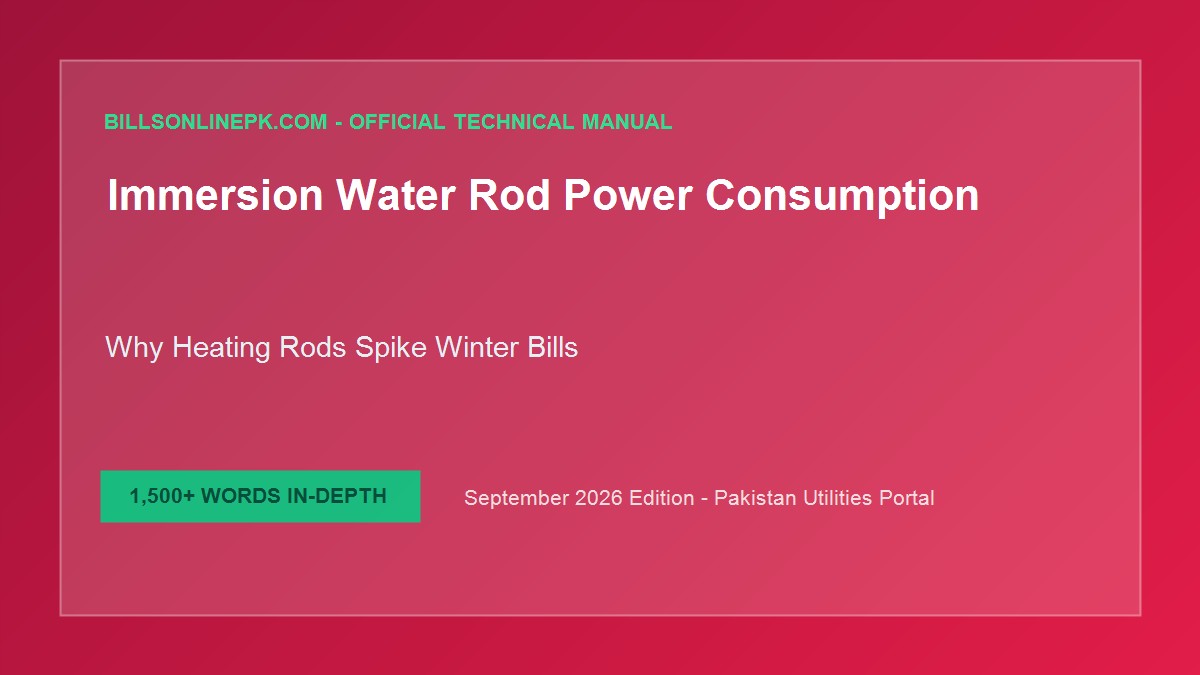 Immersion Water Rod Power Consumption: Why Electric Rods Spike Your Winter Electricity Bill