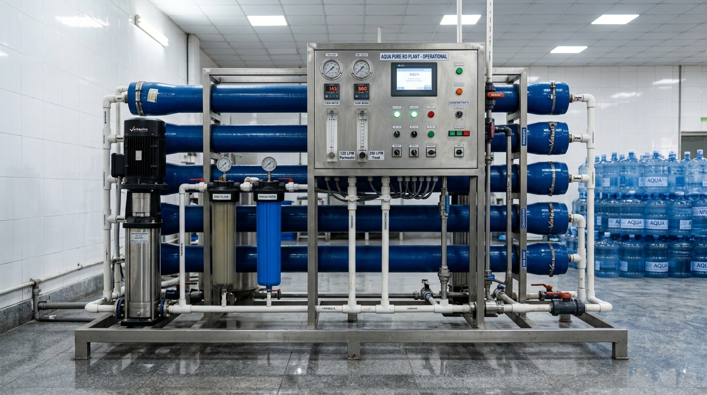 RO Water Filtration Plant Electricity Consumption