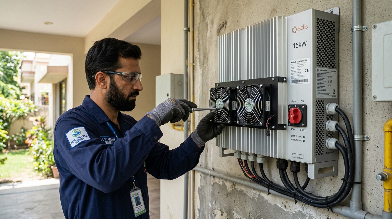 Solar Inverter Overheating & Thermal Derating: Cooling Fans