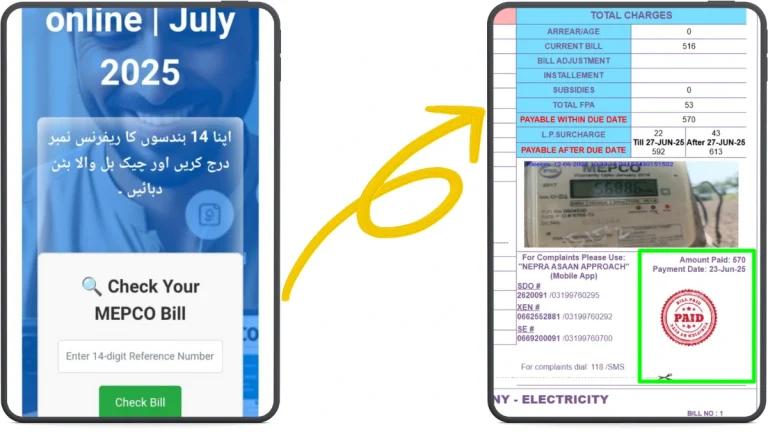 MEPCO and All DISCOs Bill Online Check