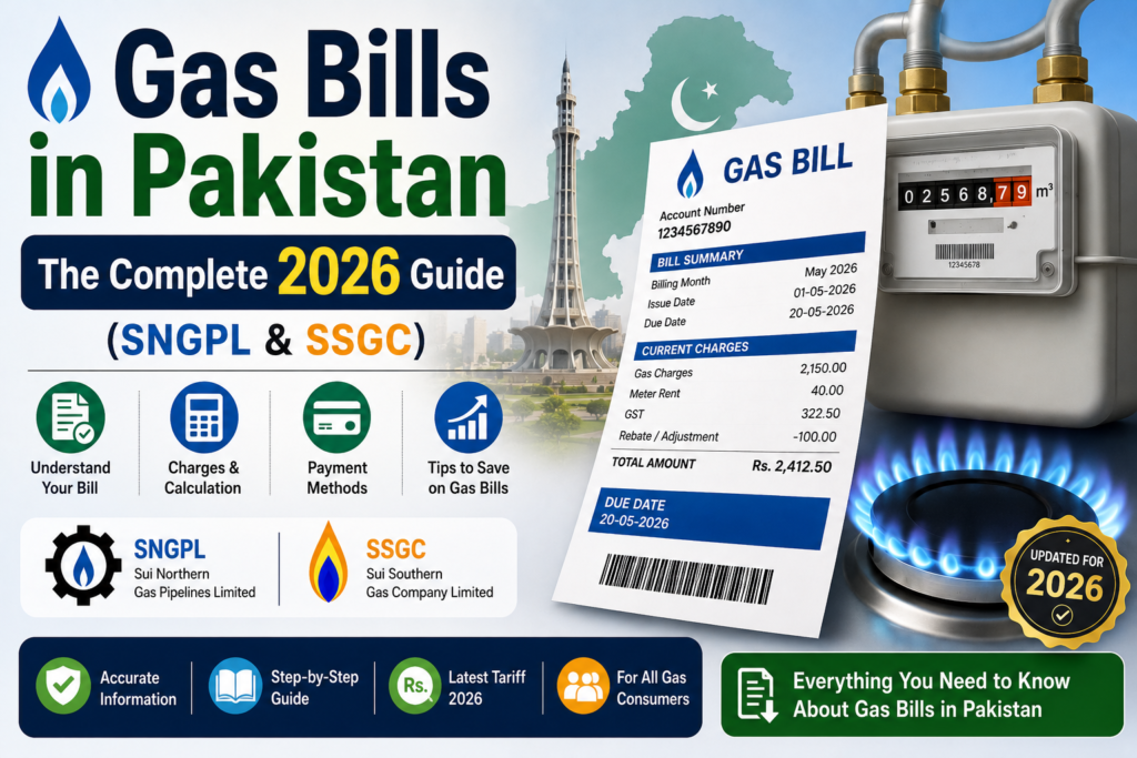 Gas Bills in Pakistan The Complete 2026