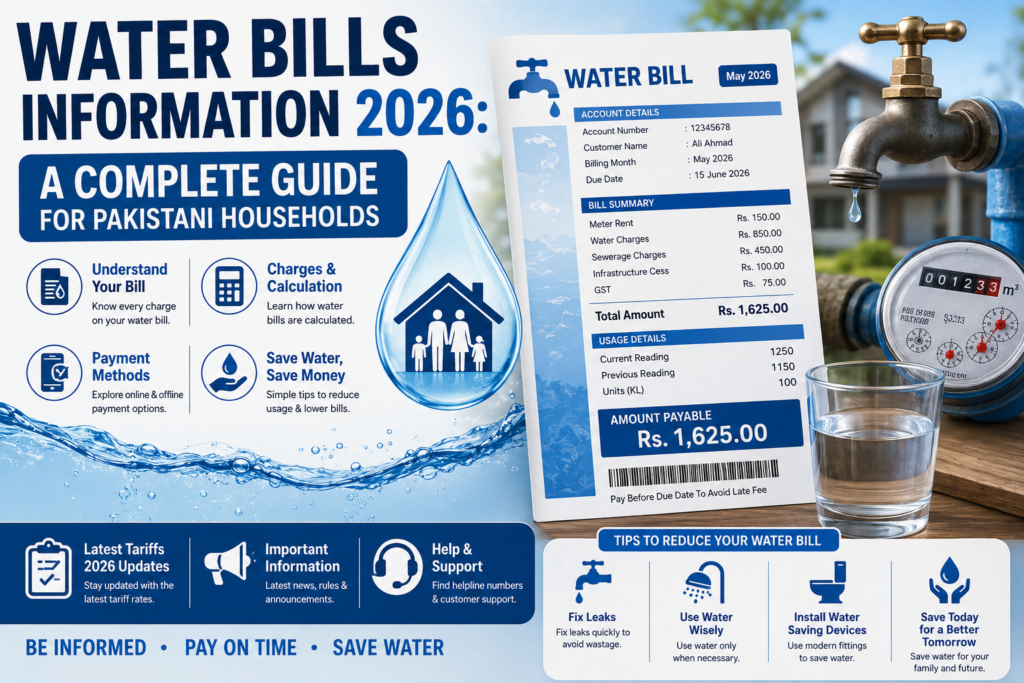 Water Bills Information 2026