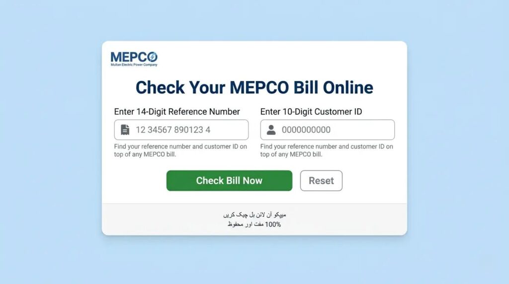 MEPCO and All DISCOs Bill Online Check