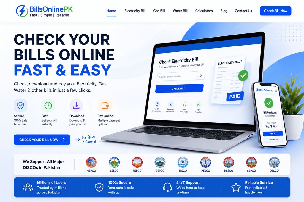 MEPCO Online Bill Check Fast Check