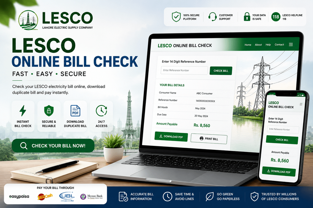 Online Bill Check LESCO
