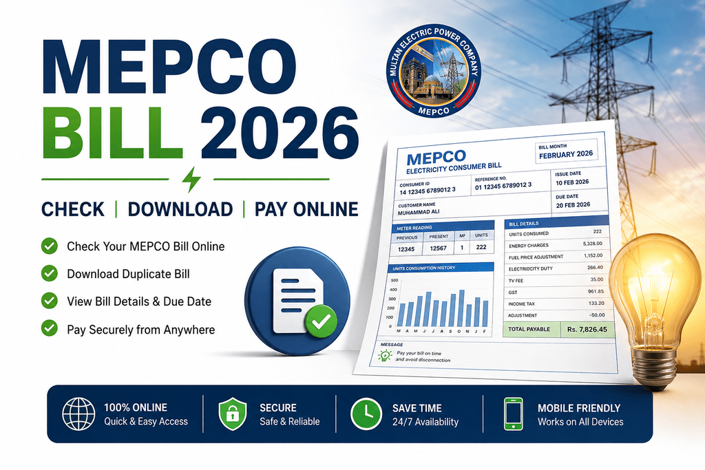 MEPCO Bill 2026